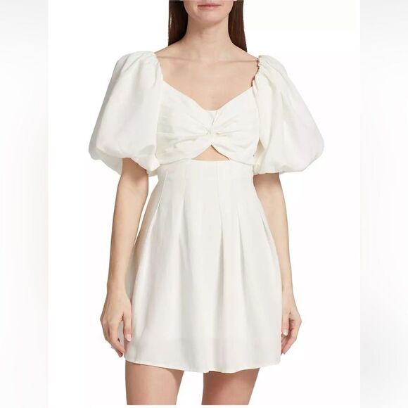 NEW ASTR The Label SERILDA CUTOUT PUFF SLEEVE MINI DRESS - Picture 5 of 17